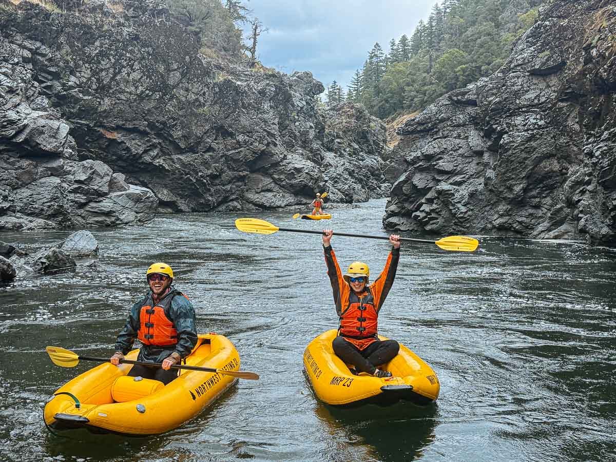 Inflatable Kayaks on the Rogue River