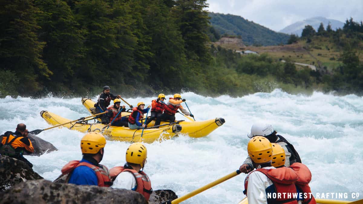 Rafting Mundaca Rapid on the Futaleufu River