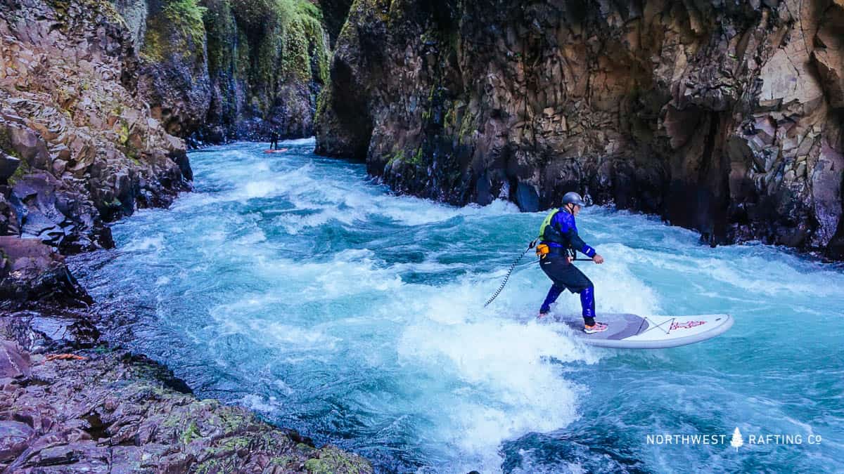 Stand Up Paddleboarders enjoying the White Salmon Narrows