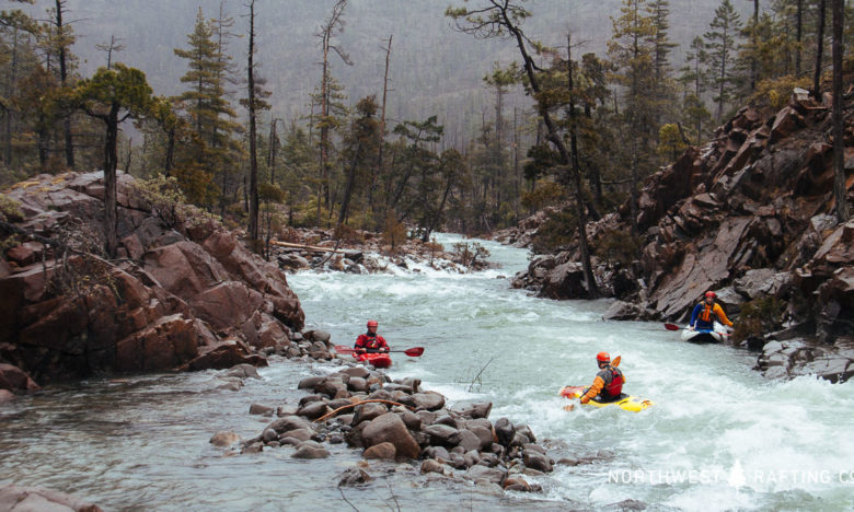 The Island Rapid on the North Fork of Rough and Ready Creek