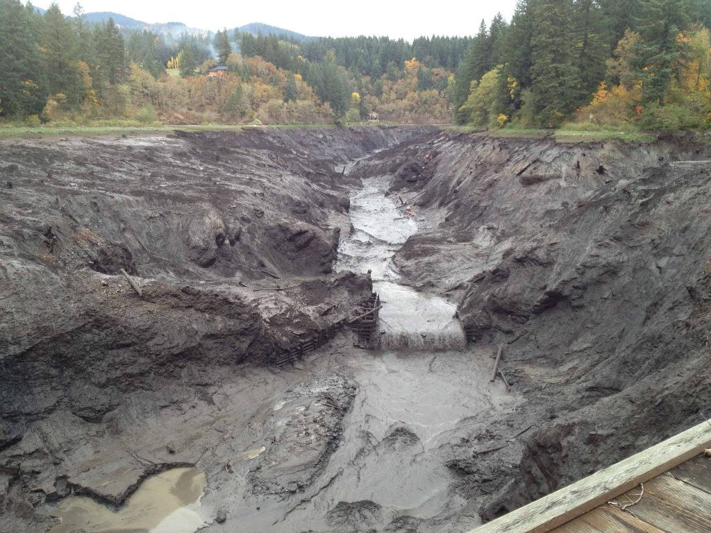 The White Salmon River after the removal of Condit Dam