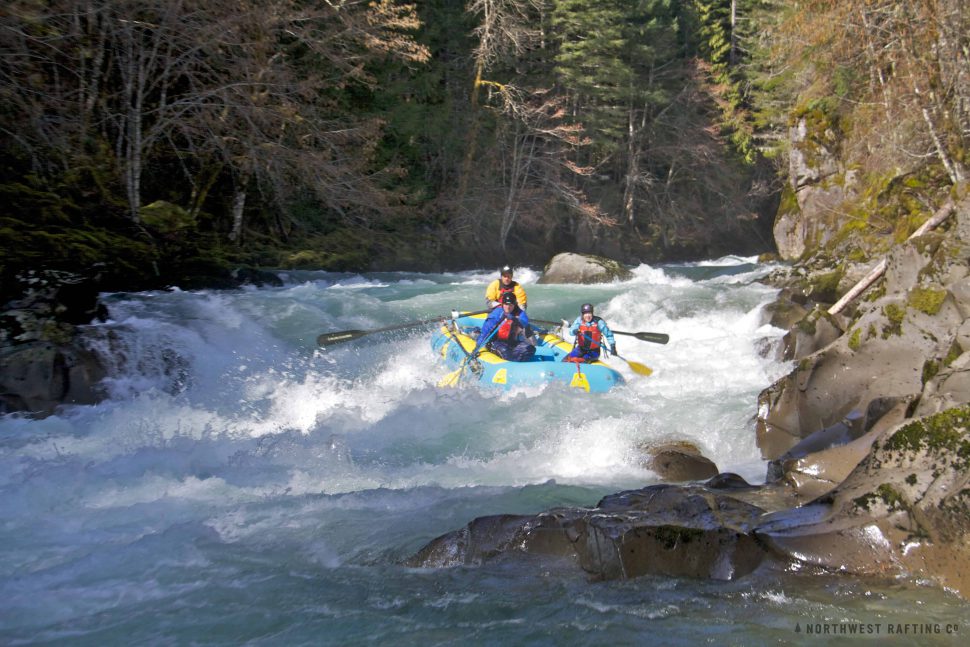 Rafting the Bottom Drop at Ram's Horm