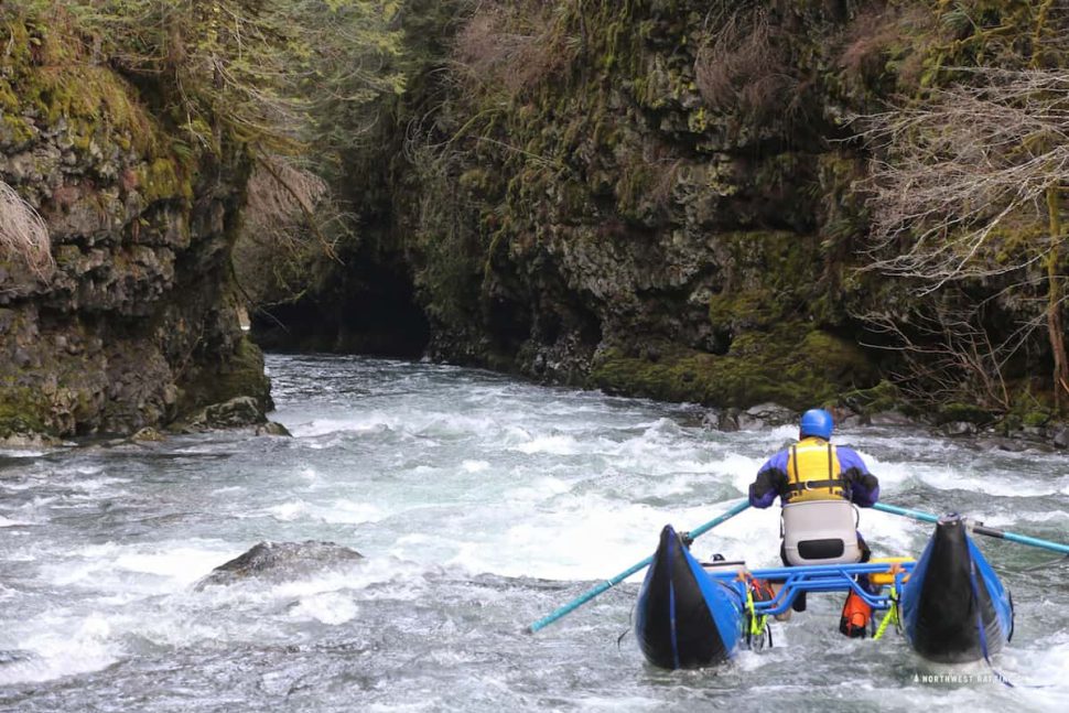 Heading into the beautiful canyon at the bottom of High Bridge Rapid