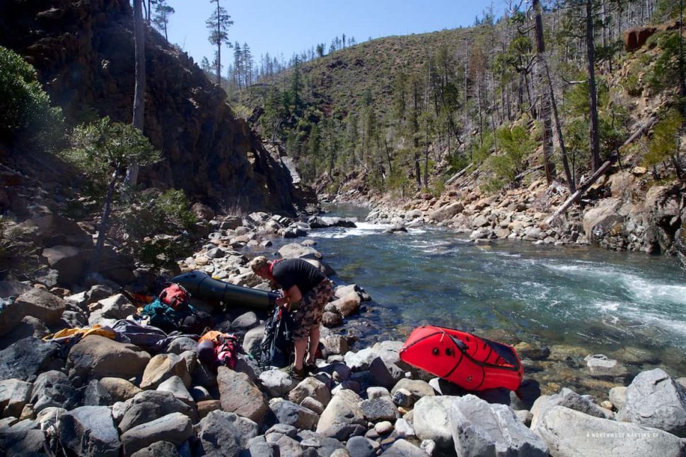 This is where we again switched from backpacking to packrafting