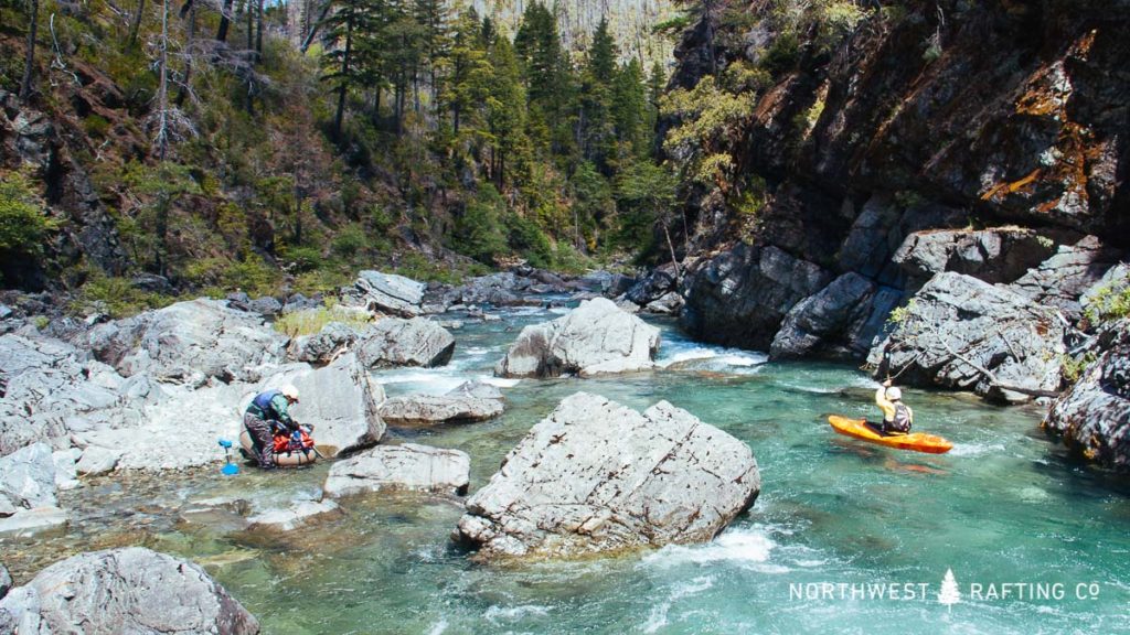 Rapids in the steep section between Slide Creek and Granite Creek