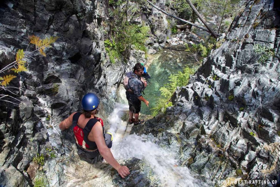 Hiking (or rather canyoneering) up the Magic Creek