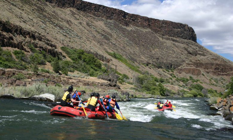 Rafting on the Deschutes River
