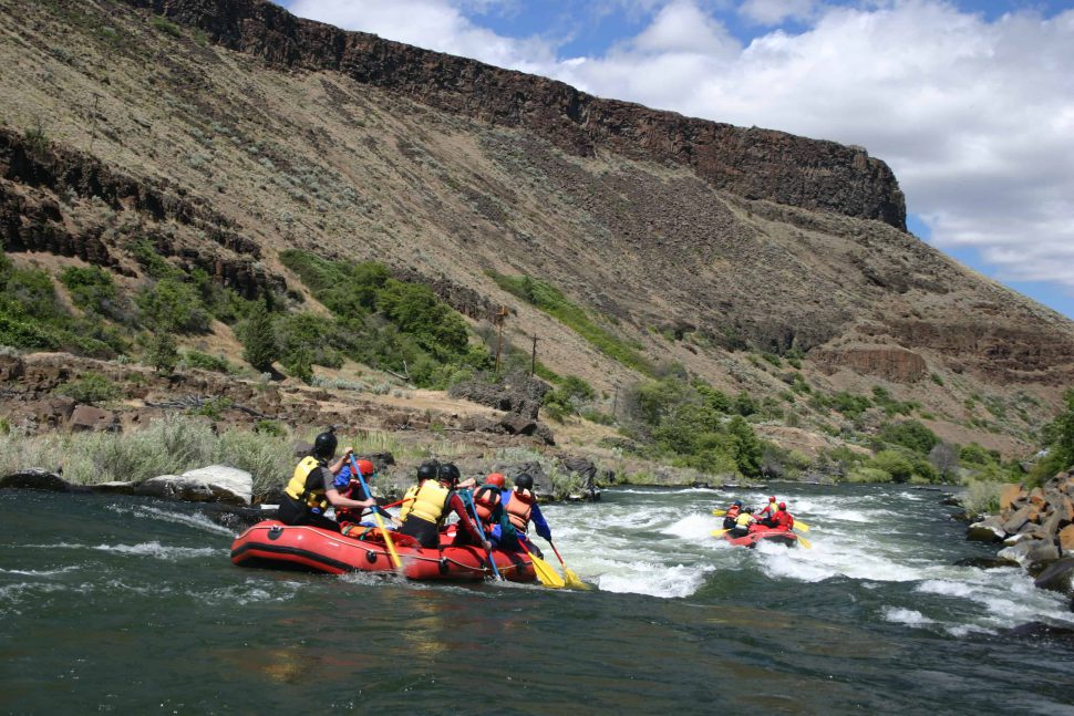 Rafting on the Deschutes River