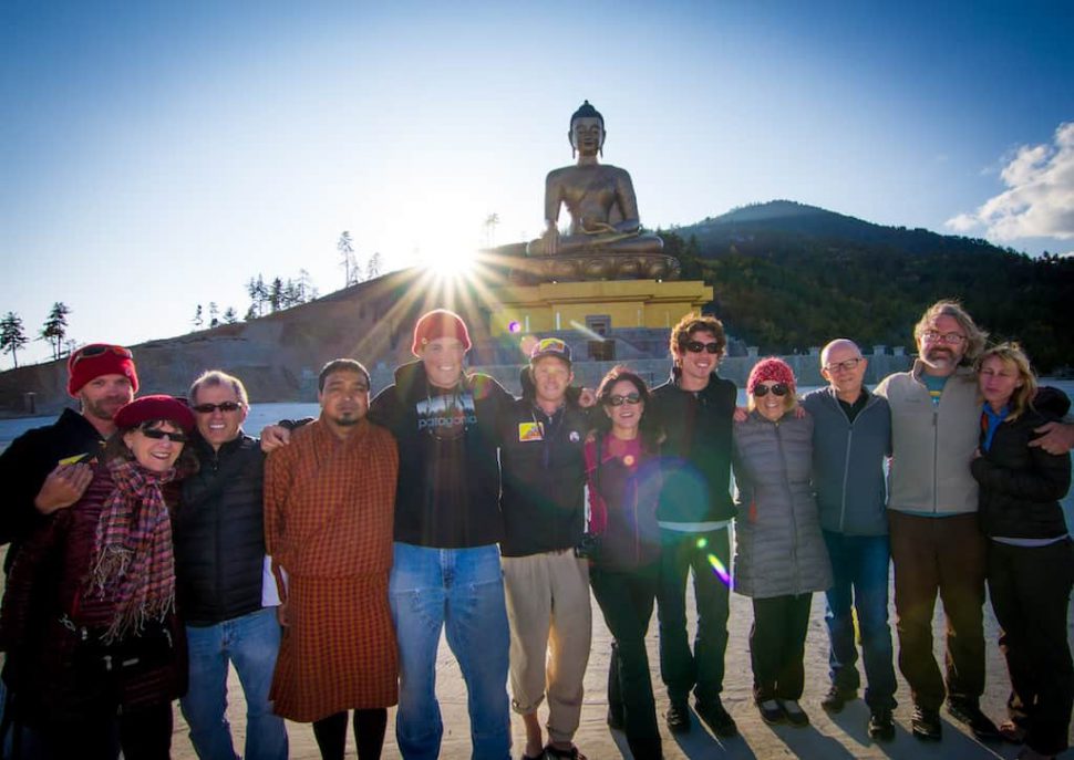 Dressing for success at the Buddha Dordenma in Bhutan