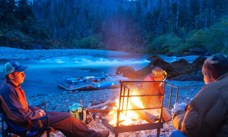 At camp on the Illinois River