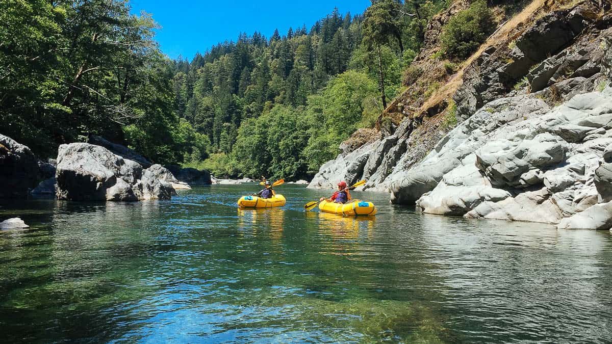 Inflatable Kayaks on the Chetco River