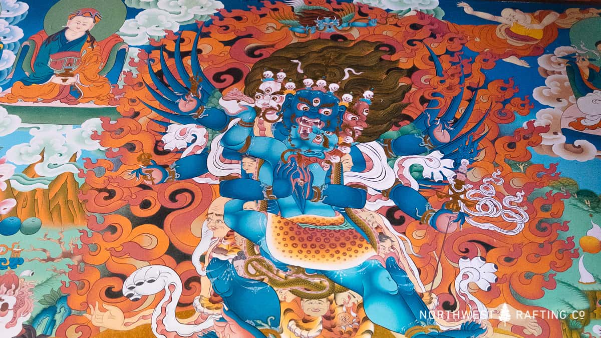 Vajrakilaya is an extreme wrathful form