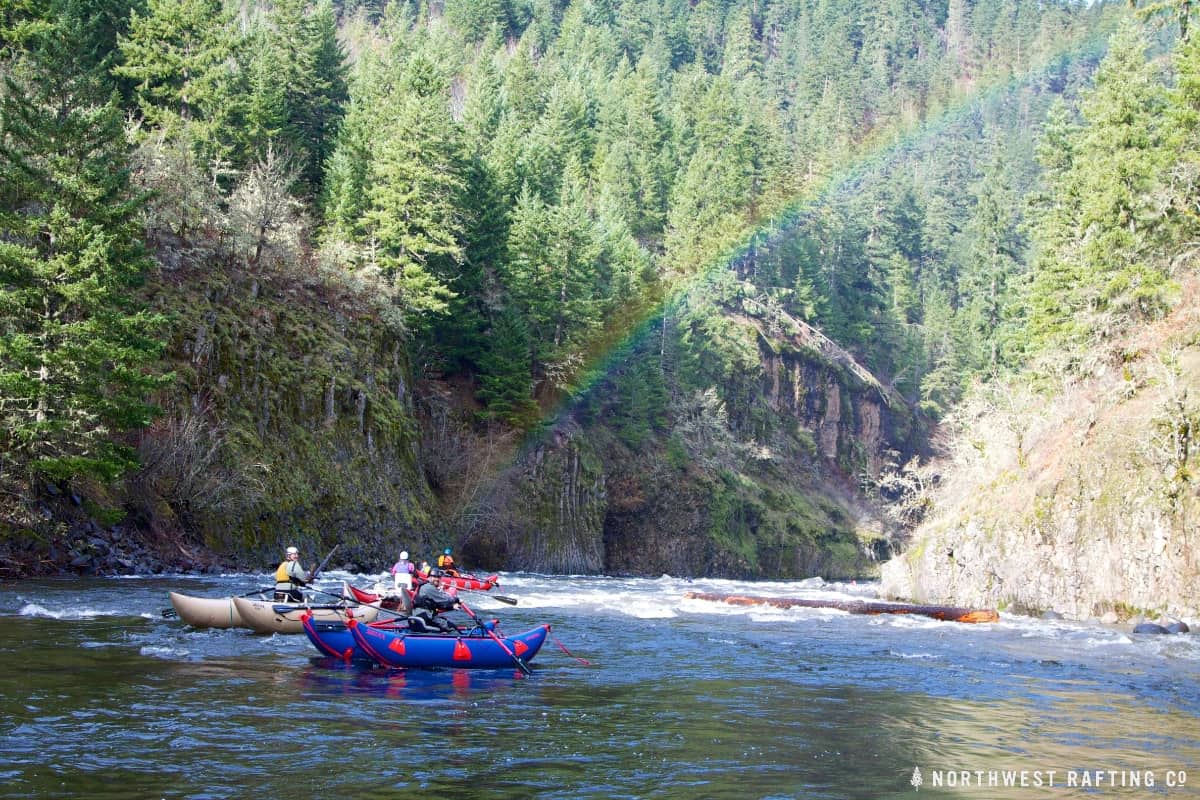 Rafting the Hood River downstream of the Hood River Confluence