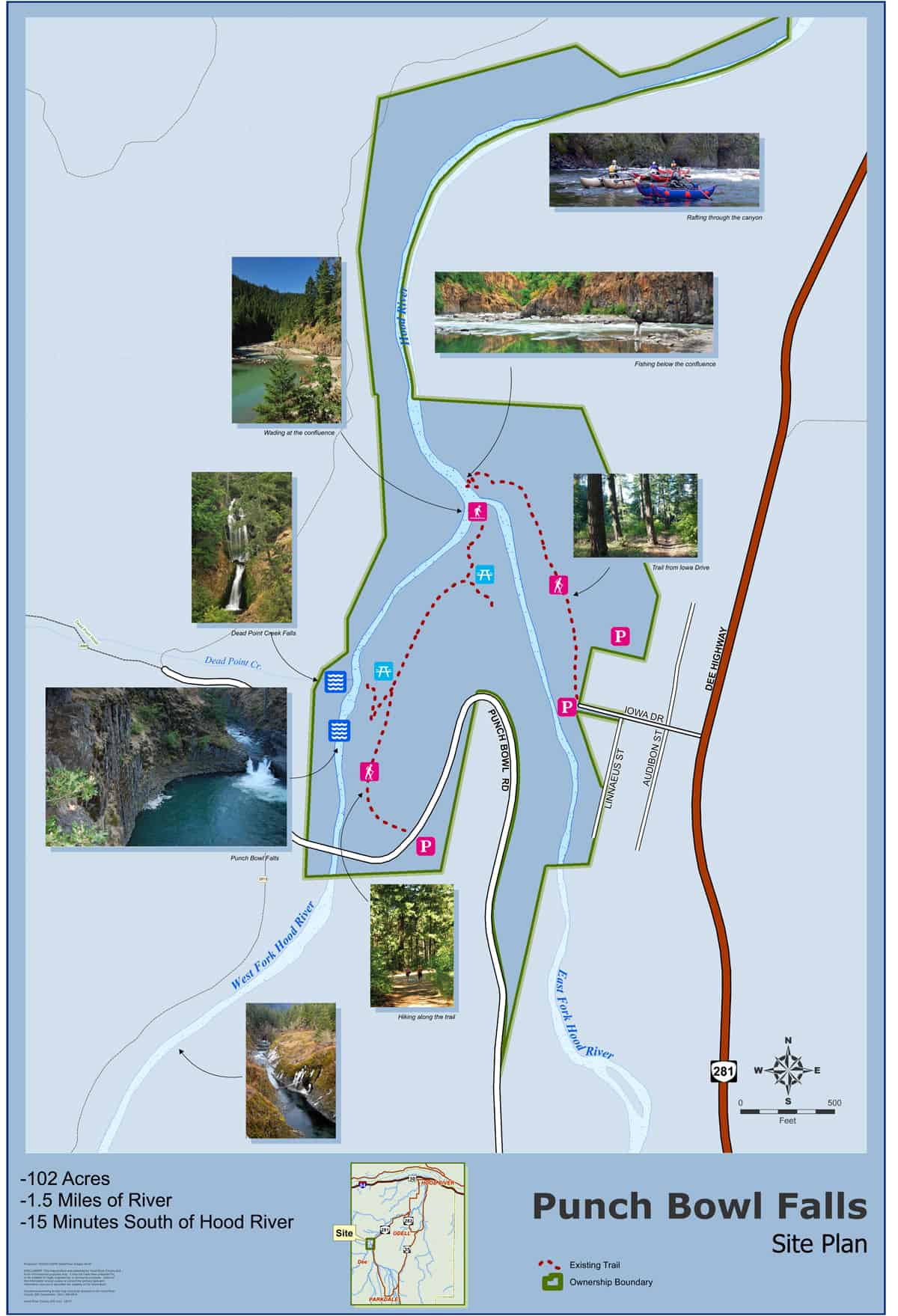 Punchbowl Falls County Park Site Plan