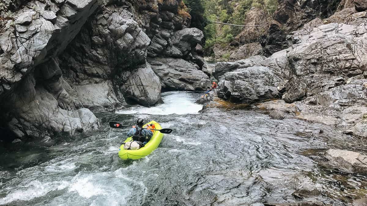 One of the many rapids on the Upper Chetco River