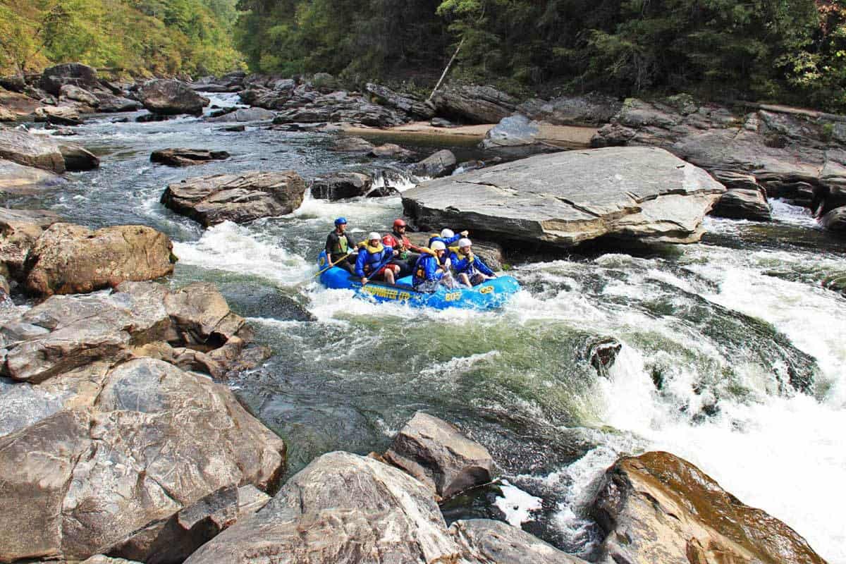 Sock'em Dog Rapid on Section IV of the Chattooga River