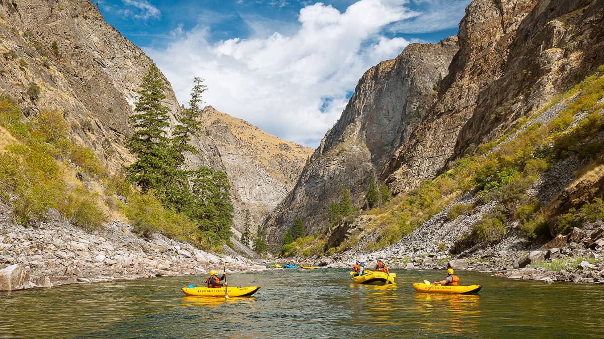 Rafting through the Impassable Canyon on the Middle Fork of the Salmon River