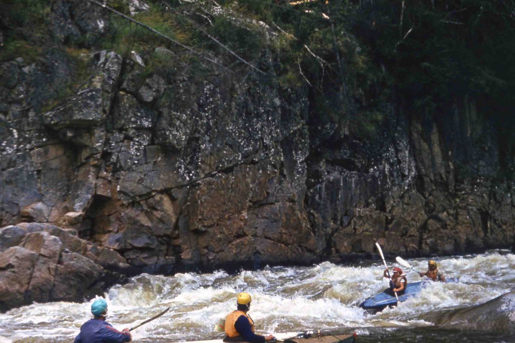 Vlad kayaking on the mighty Akishma River in Siberia