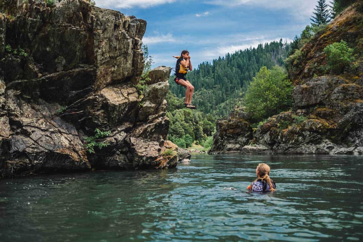 Rock Jumping on the Rogue River