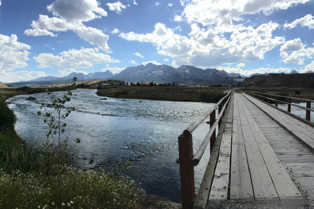 View of the Sawtooths from Stanley, Idaho