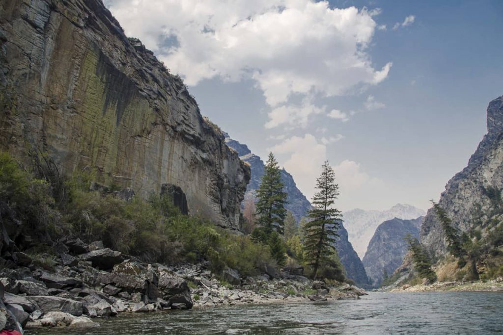 Beautiful Rock Walls on the Middle Fork of the Salmon River