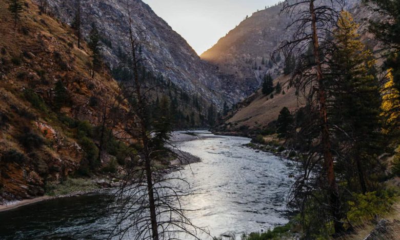 The Middle Fork of the Salmon River just above it's confluence with Big Creek