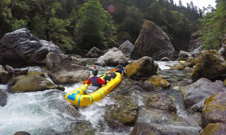 SOTAR ATV in Conehead Rapid on the Chetco River