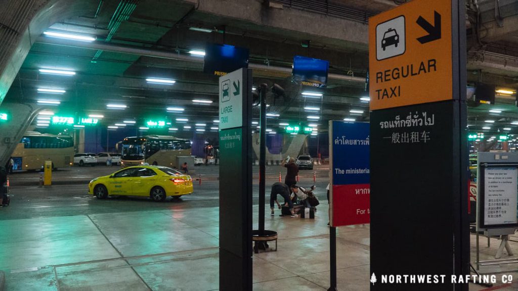 Official taxi stand at Suvarnabhumi Airport