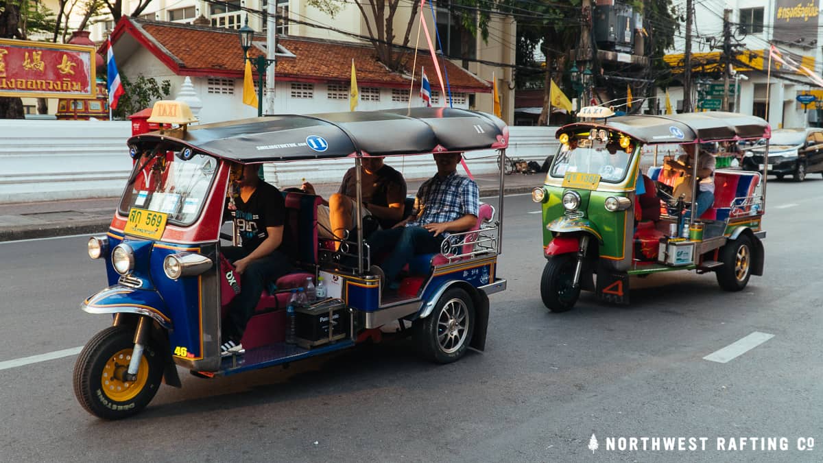 Tuk Tuks are a fun way to get around Bangkok