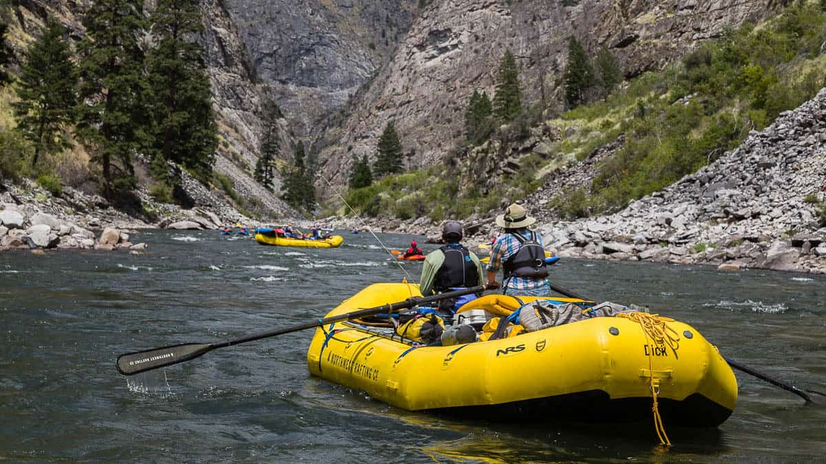 Rafting through the Impassable Canyon on the Middle Fork of the Salmon River