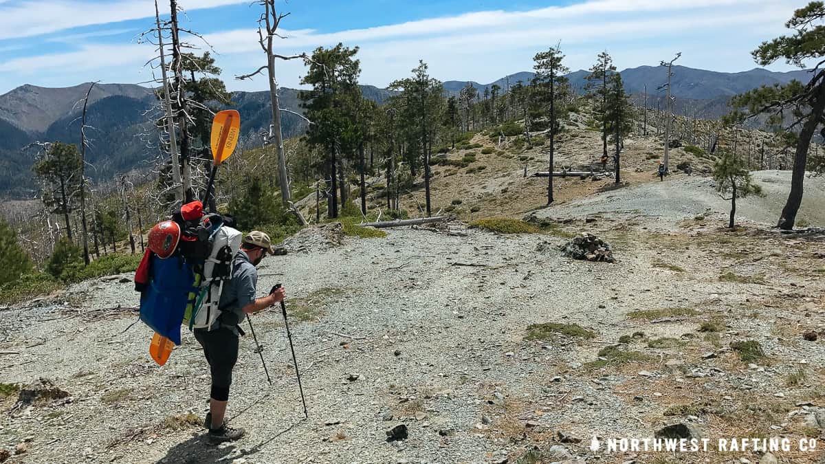 Hiking through the Kalmiopsis Wilderness en route to the Chetco River