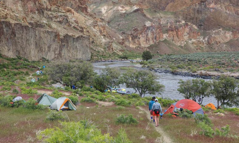 Camping along the Owyhee River