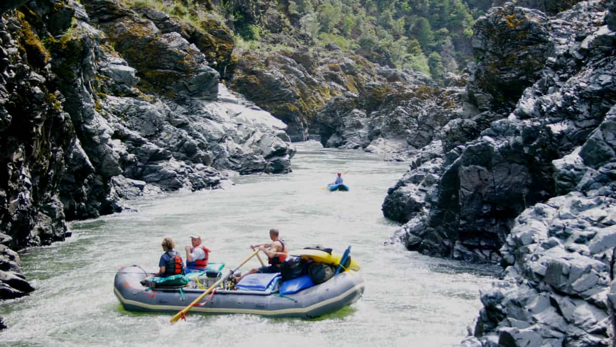 Paddling in Mule Creek Canyon on the Rogue