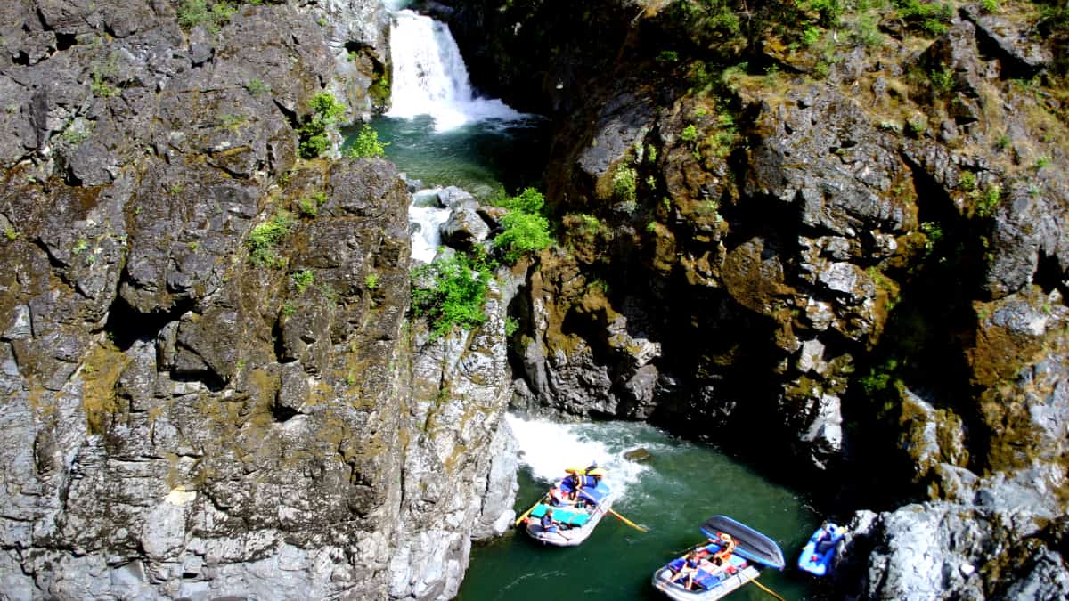 Admiring Stair Creek on a Rogue River Trip