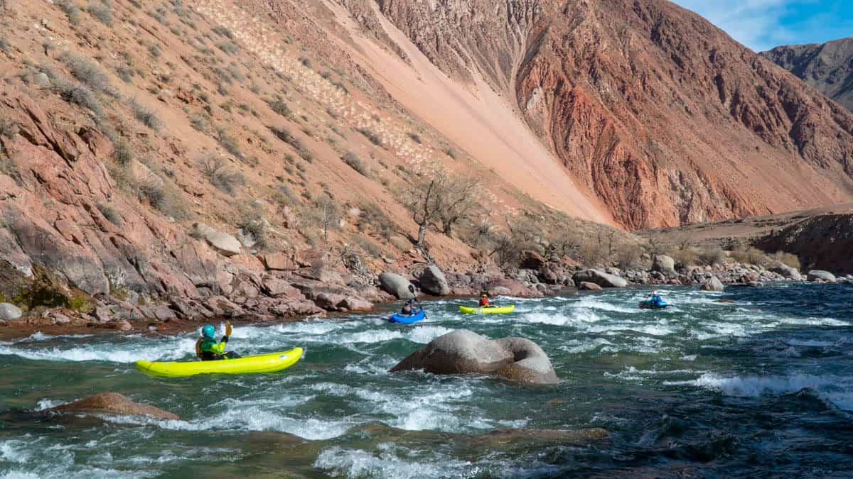 Inflatable Kayaking on the Kekemeren River in Kyrgyzstan