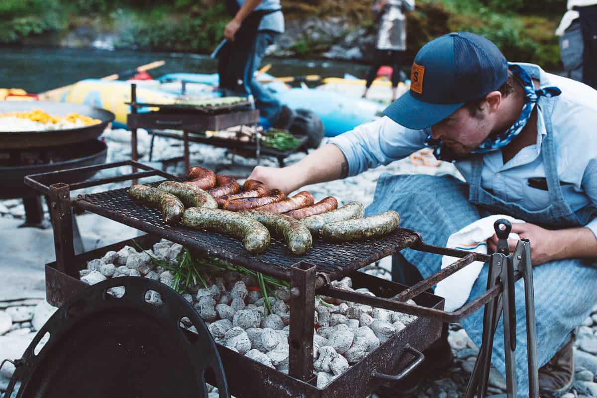 Camp cooking on the Rogue River