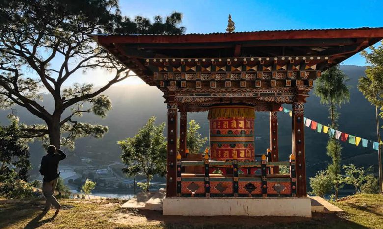 Prayer Wheel in Bhutan