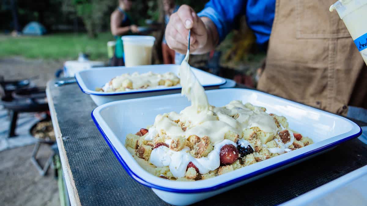 One of the many delicious desserts served on a Serenade trip