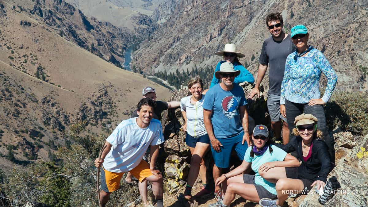 Group Photo at Johnson Point on the Middle Fork of the Salmon River