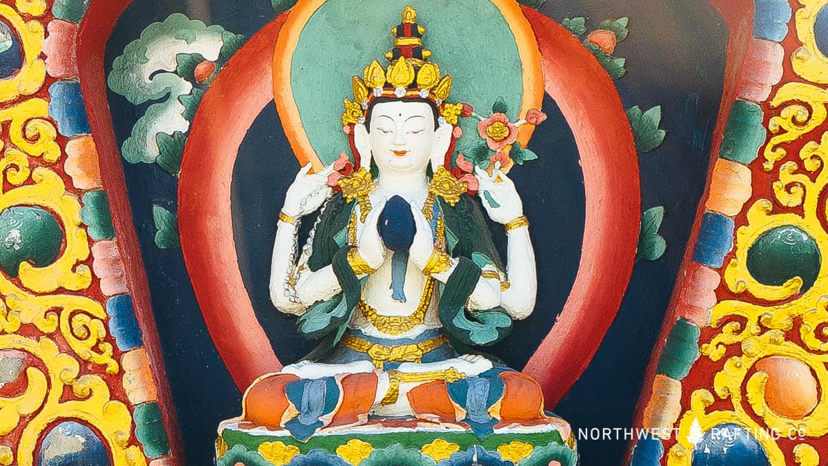 Chenrezig is the bodhisattva (god) of Compassion