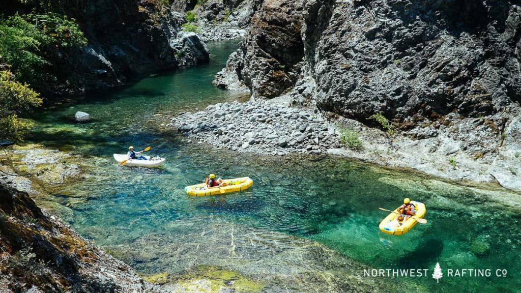 Floating through the rarely visited Magic Canyon on the Chetco River
