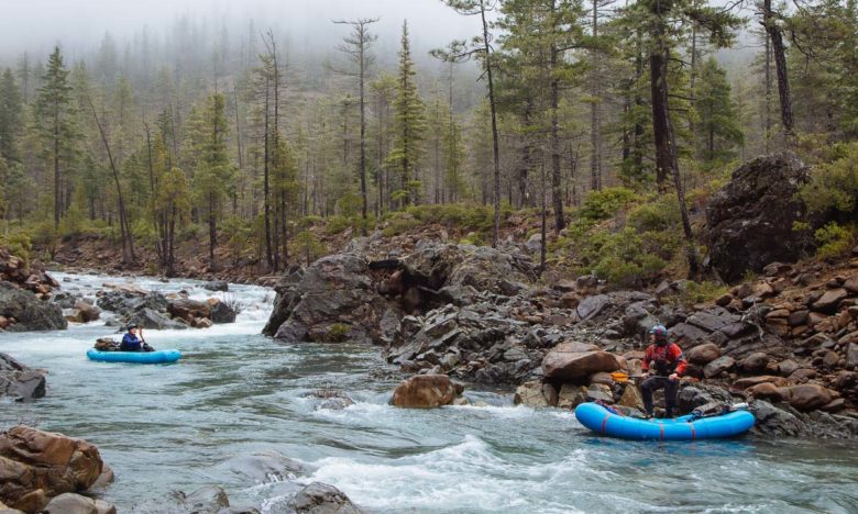 Inflatable Kayaking on Rough and Ready Creek