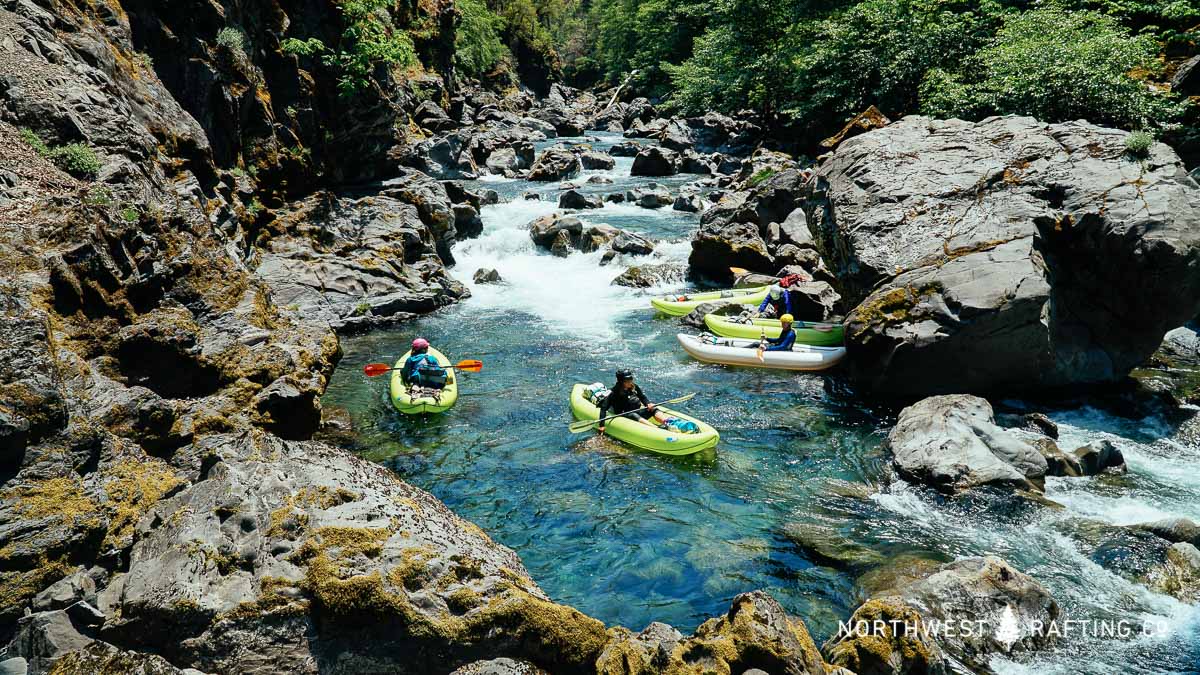 Inflatable Kayaks on the Chetco River