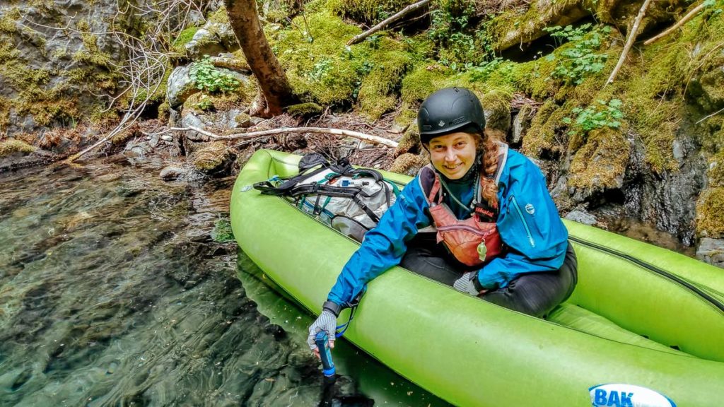 Ellie Testing Water Quality on the North Fork of the Smith River in Oregon