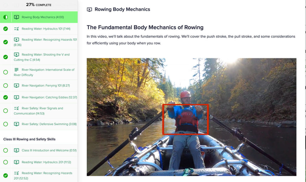 Rowing Mechanics Lesson in our Online Rowing School
