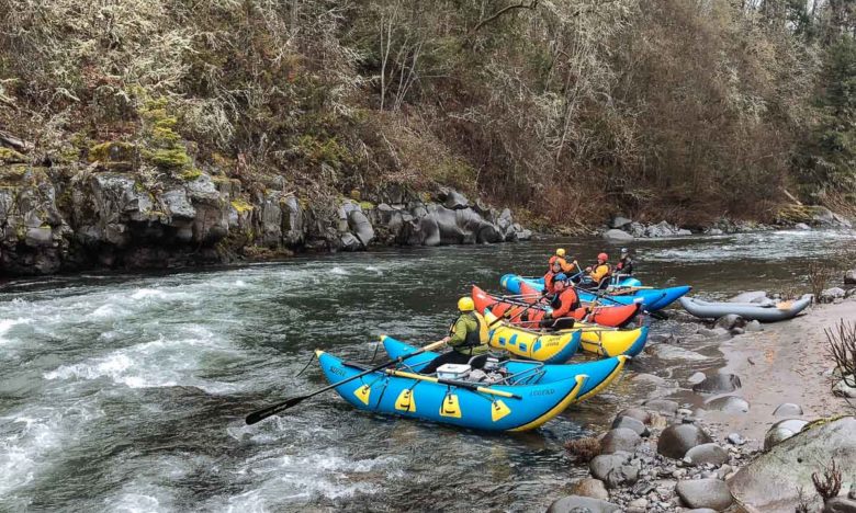 Whitewater Rowing on the Hood River