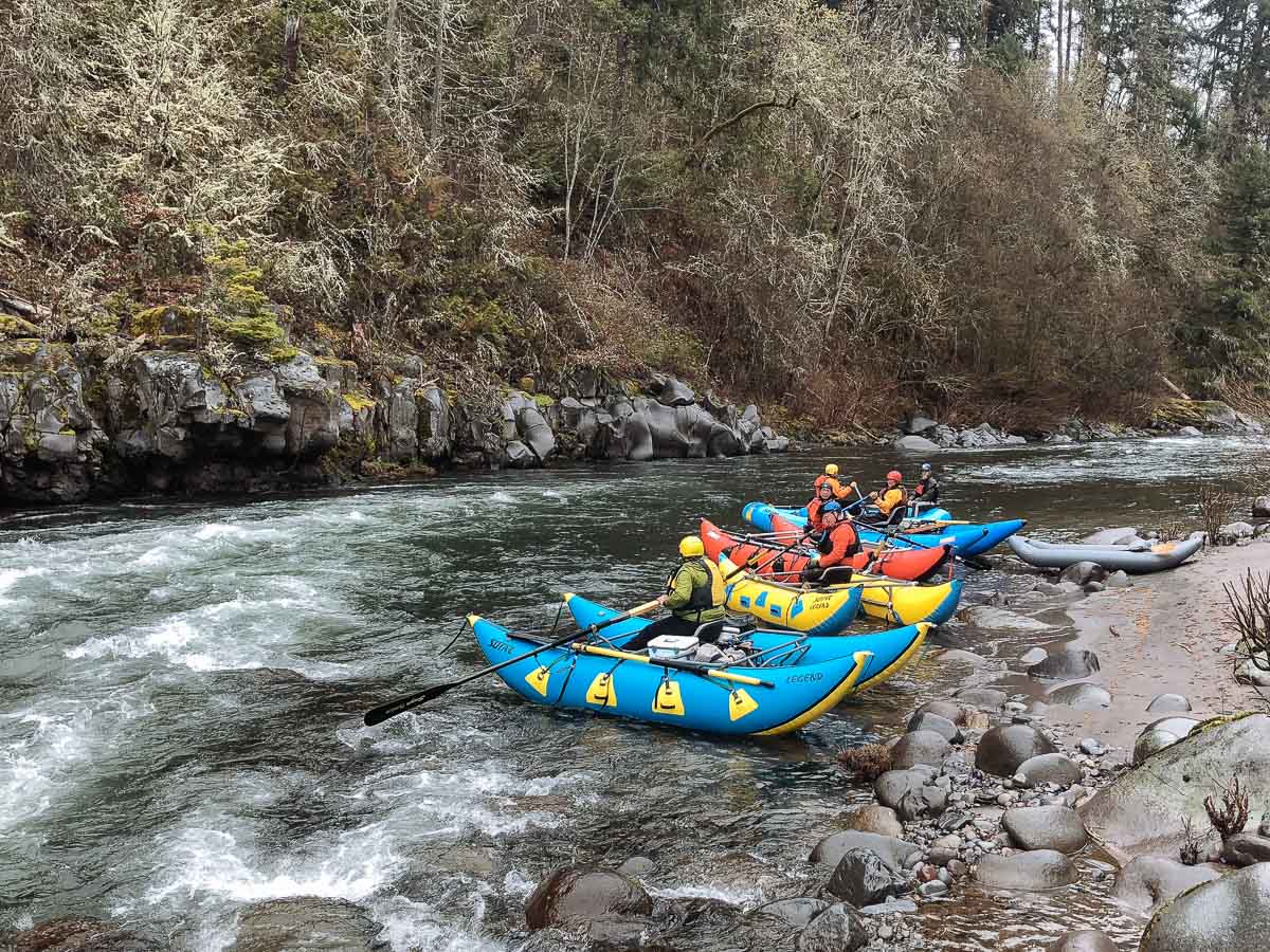 Whitewater Rowing on the Hood River