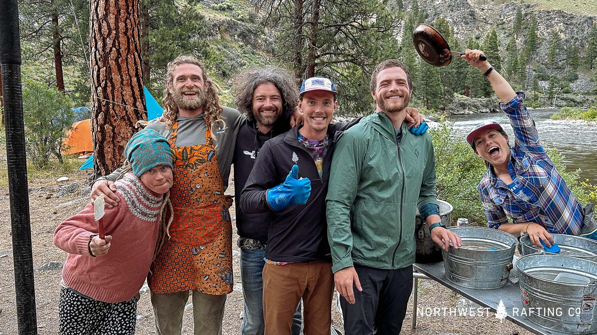 Audrey, Asa, Brodie, Conor, Cody, and Katie on the Middle Fork of the Salmon River