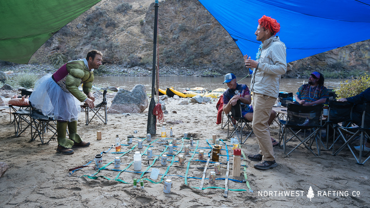 An impromptu and chess match at Driftwood Camp