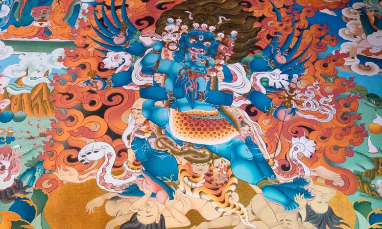 Vajrakilaya Thangka Bhutan